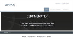 Desktop Screenshot of debtbytes.co.za